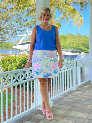 POST CARDS OF LOVE SKORT - Cathys Place