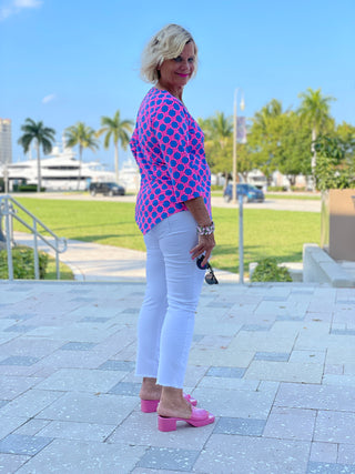 PINK SPADE ASYMMETRIC TOP - Cathys Place