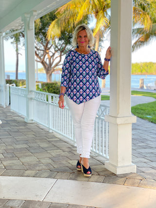 PINEAPPLE VACA ASYMMETRIC TOP