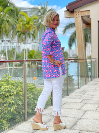 PINK STARFISH BEACH TUNIC