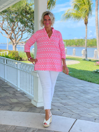 CANDY PINK TUNIC - Cathys Place