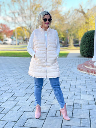 LULU-B BLUSH PUFFER VEST