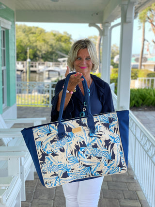 ISLAND BLUE TOTE