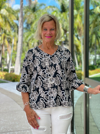 NAUTICAL LANE BELL SLEEVE - Cathys Place
