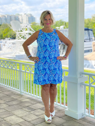AQUA LANE HALTER DRESS - Cathys Place