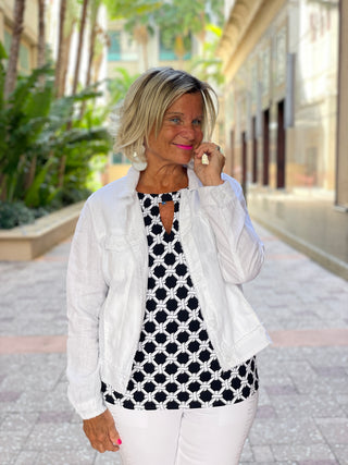 TINSLEY  KEYHOLE TOP