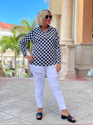 TINSLEY ZIPPER TOP - Cathys Place