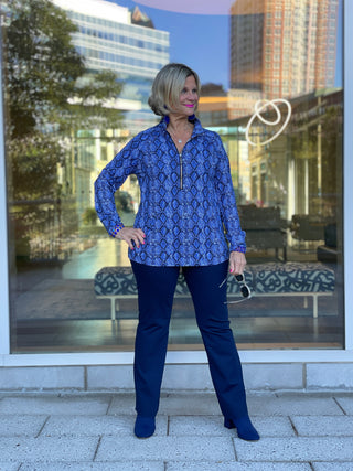 SAVANNA BLUE KANGAROO TOP - Cathys Place
