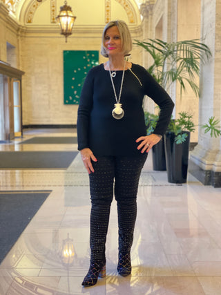PERFECT BLING BLACK JEANS