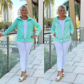 REVERSIBLE MINT JACKET