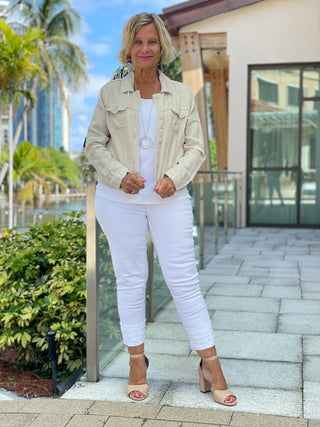 KEY WEST STONE LINEN JACKET