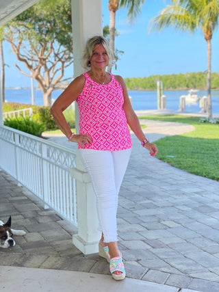 PINK DIAMONDS HALTER TOP