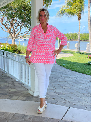 CANDY PINK TUNIC - Cathys Place