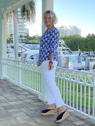 PINEAPPLE VACA ASYMMETRIC TOP