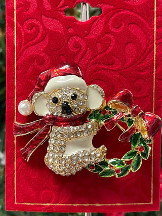 HOLIDAY BEAR PIN - Cathys Place