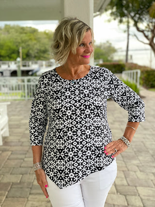 NAPLES DAYS ASYMMETRIC TOP