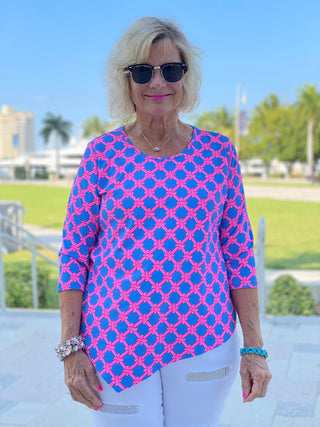 PINK SPADE ASYMMETRIC TOP - Cathys Place
