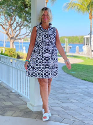 NAPLES DAY RUFFLE DRESS