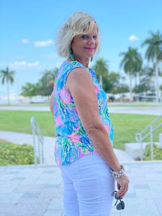 SEASHELL BEACH SLEEVELESS V