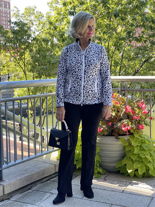 SNOW LEOPARD FULL ZIPPER - Cathys Place