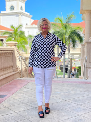 TINSLEY ZIPPER TOP - Cathys Place