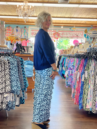 MELINA BLUE CHA CHA MAXI DRESS