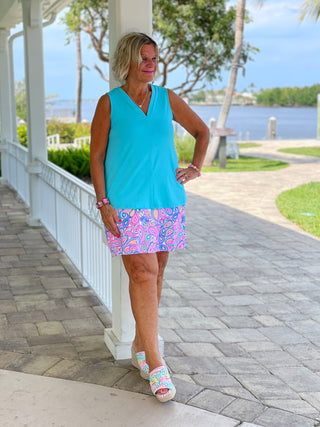 CAROLINA PAISLEY SKORT