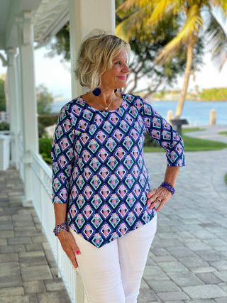 PINEAPPLE VACA ASYMMETRIC TOP