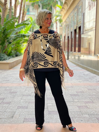 CLASSIC LOOK BURNOUT 7 WAY SCARF