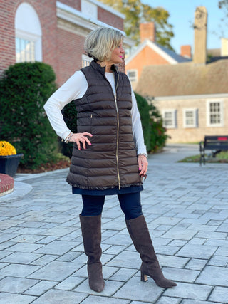 LULU-B OLIVE PUFFER VEST