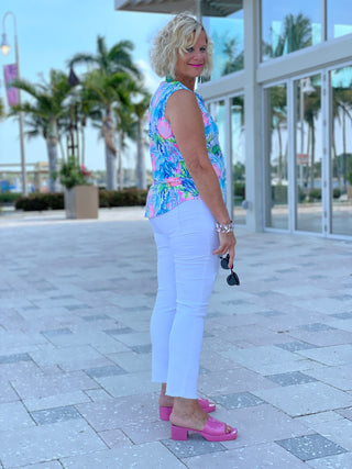 SEASHELL BEACH SLEEVELESS V