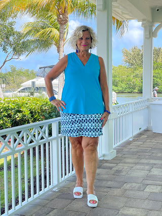 MELINA BLUE SKORT