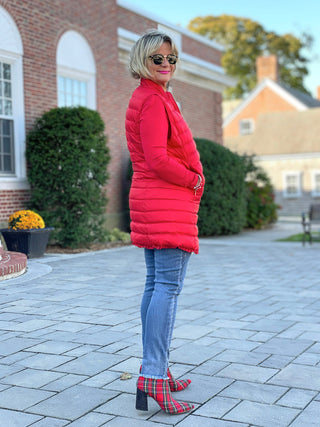 LULU-B RED PUFFER VEST