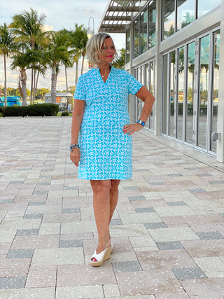 OCEAN MILE SHORT SLEEVE DRESS