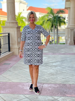 NAPLES DAY ELBOW DRESS