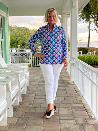 PINEAPPLE VACA HALF ZIPPER