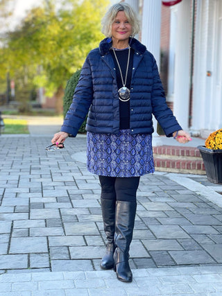 LULU-B PUFFER NAVYDOWN JACKET