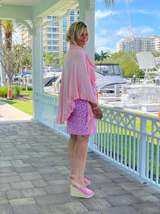 PALM TREE SIESTA KEYHOLE DRESS