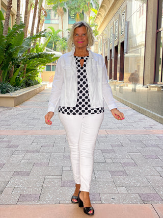 TINSLEY  KEYHOLE TOP