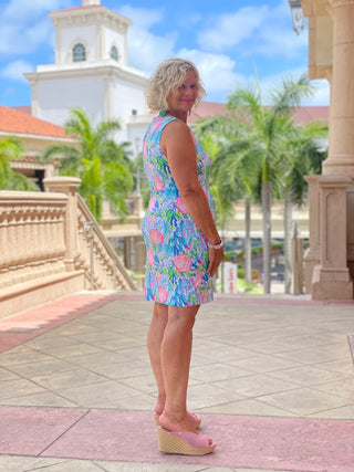 SEASHELL BEACH  SHIFT DRESS