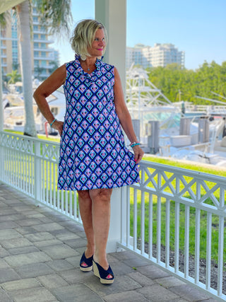 PINEAPPLE VACA RUFFLE DRESS