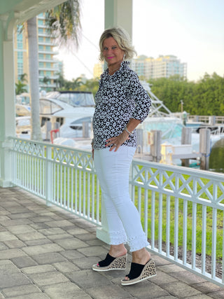 NAPLES DAY RUFFLE TOP