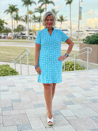 OCEAN MILE SHORT SLEEVE DRESS