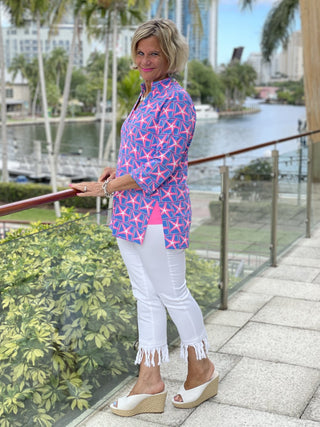 PINK STARFISH BEACH TUNIC