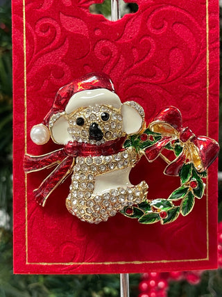 HOLIDAY BEAR PIN - Cathys Place