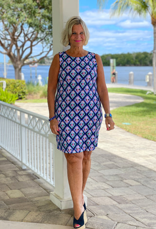 PINEAPPLE VACATION SHIFT DRESS