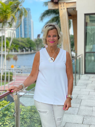BLACK AND BEIGE PALM PALAZZO PANT - Cathys Place