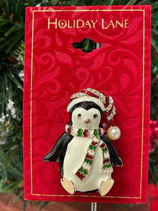 HOLIDAY PENQUIN PIN - Cathys Place