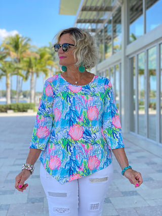 SEASHELL BEACH  ASYMMETRIC TOP