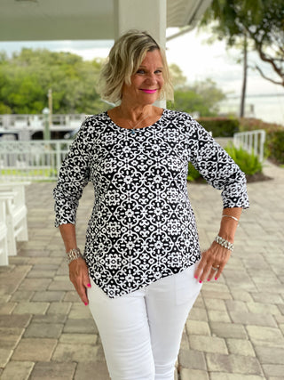 NAPLES DAYS ASYMMETRIC TOP